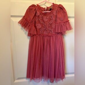 JessaKae Coral Pink Embroidered Dress